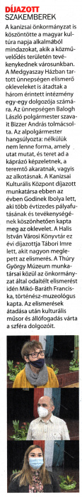 Kanizsa 2022 01 28 002sz 03old - Díjazott szakemberek.jpg Kanizsa 2022 01 28 002sz 03old - Díjazott szakemberek.jpg