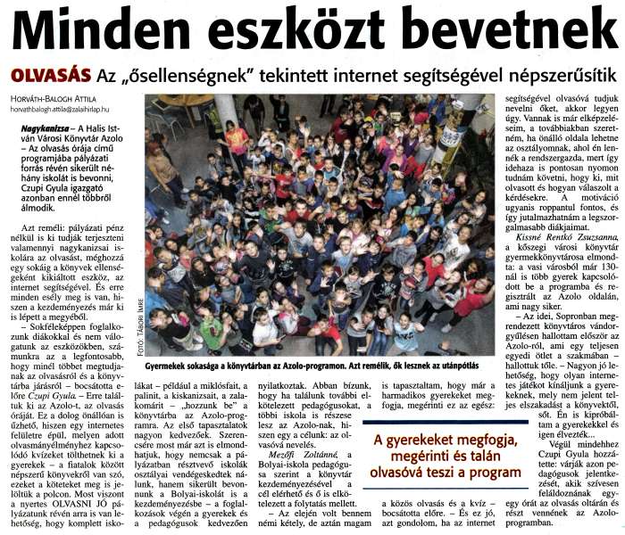 Zalai Hírlap 2014 11 19 269sz 07old - Minden eszközt bevetnek.jpg Zalai Hírlap 2014 11 19 269sz 07old - Minden eszközt bevetnek.jpg