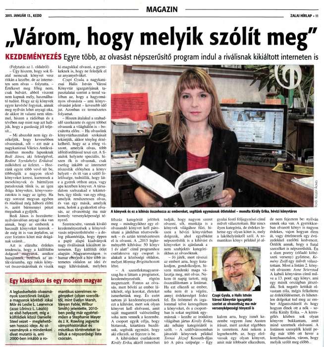 Zalai Hírlap 2015 01 13 010sz 11old - Várom hogy melyik.jpg Zalai Hírlap 2015 01 13 010sz 11old - Várom hogy melyik.jpg
