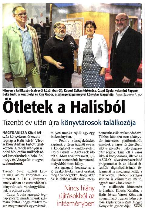 Zalai Hírlap 2018 10 09 235sz 04old - Ötletek a Halisból.jpg Zalai Hírlap 2018 10 09 235sz 04old - Ötletek a Halisból.jpg