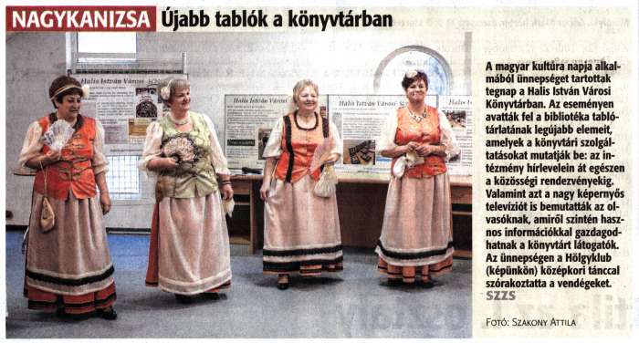 Zalai Hírlap 2020 01 23 019sz 16old - Újabb tablók a könyvtárban.jpg Zalai Hírlap 2020 01 23 019sz 16old - Újabb tablók a könyvtárban.jpg