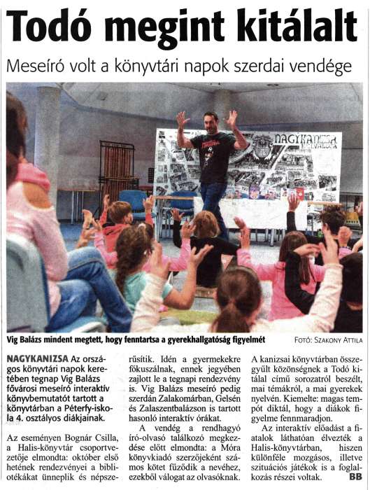 Zalai Hírlap 2020 10 08 236sz 16old - Todó megint kitálalt.jpg Zalai Hírlap 2020 10 08 236sz 16old - Todó megint kitálalt.jpg