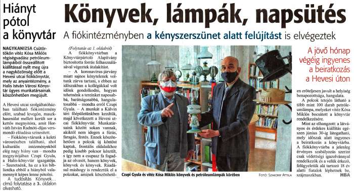 Zalai Hírlap 2021 05 21 116sz 01,03old - Könyvek, lámpák, napsütés.jpg Zalai Hírlap 2021 05 21 116sz 01,03old - Könyvek, lámpák, napsütés.jpg