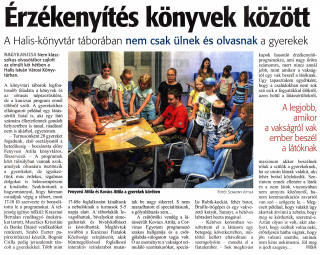 Zalai Hírlap 2021 07 03 152sz 03old - Érzékenyítés könyvek között.jpg Zalai Hírlap 2021 07 03 152sz 03old - Érzékenyítés könyvek között.jpg