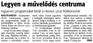 Zalai Hírlap 2021 09 29 226sz 01old - Legyen a művelődés centruma.jpg Zalai Hírlap 2021 09 29 226sz 01old - Legyen a művelődés centruma.jpg