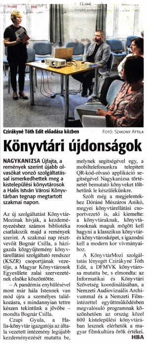 Zalai Hírlap 2022 04 22 092sz 03old - Könyvtári újdonságok.jpg Zalai Hírlap 2022 04 22 092sz 03old - Könyvtári újdonságok.jpg