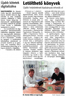 Zalai Hírlap 2022 06 24 145sz 01,03old - Újabb kötetek digitalizálva.jpg Zalai Hírlap 2022 06 24 145sz 01,03old - Újabb kötetek digitalizálva.jpg