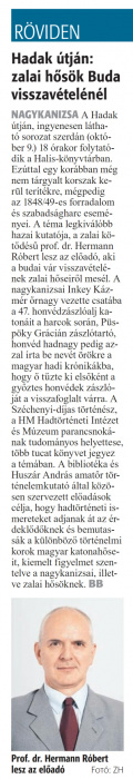 Zalai Hírlap 2024 10 07 234sz 02old - Hadak útján.jpg Zalai Hírlap 2024 10 07 234sz 02old - Hadak útján.jpg